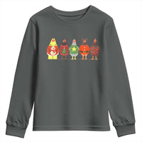 Сute Christmas Chickens Youth Sweatshirt Funny Xmas Chickens Farm Animals Lover Gift - Wonder Print Shop