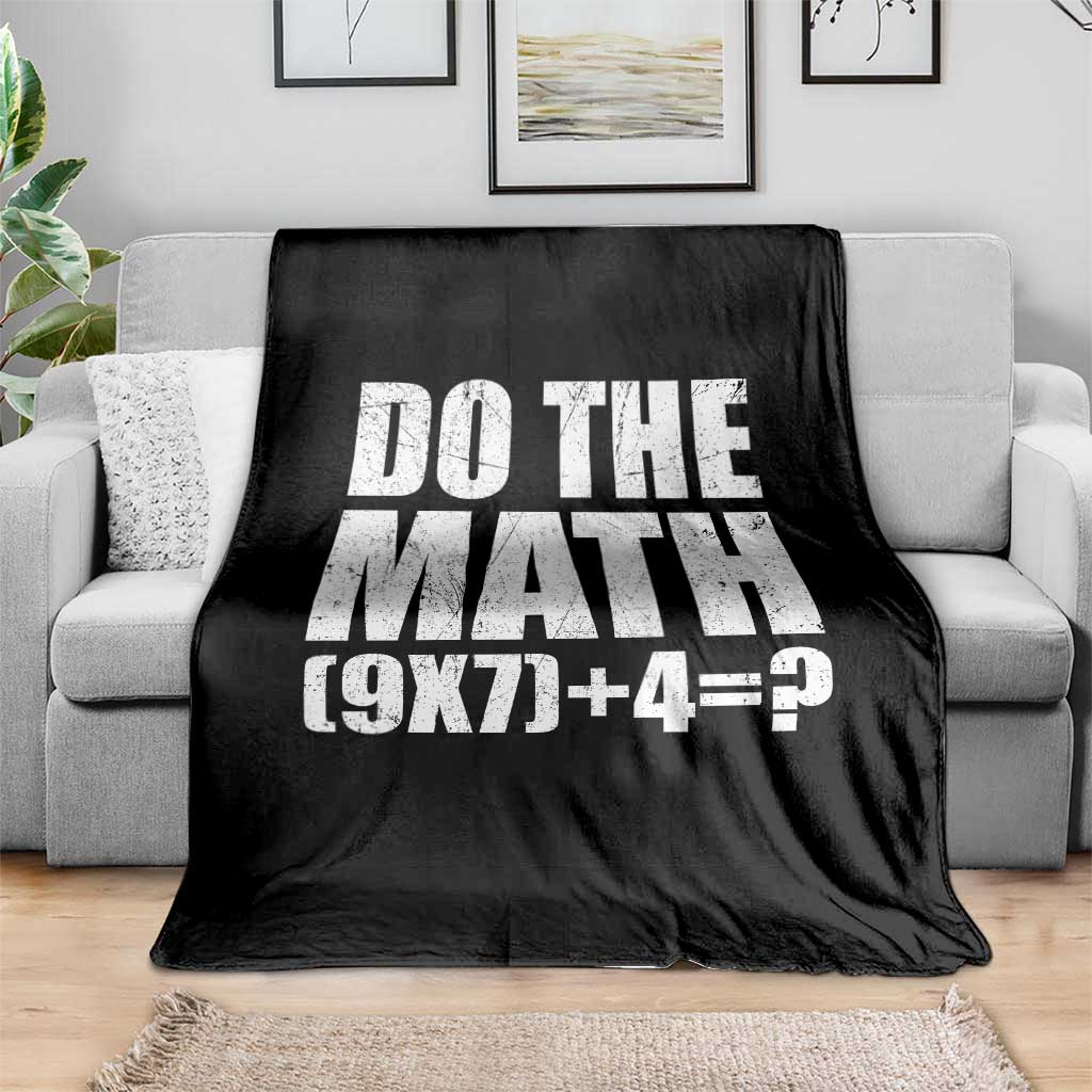 Do The Math 67 Meme Throw Blanket Funny Six Seven Meme Brainrot Math Teacher - Wonder Print Shop