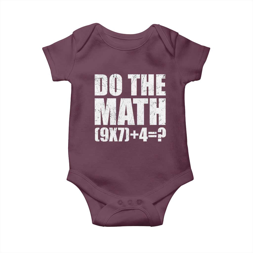 Do The Math 67 Meme Baby Onesie Funny Six Seven Meme Brainrot Math Teacher - Wonder Print Shop
