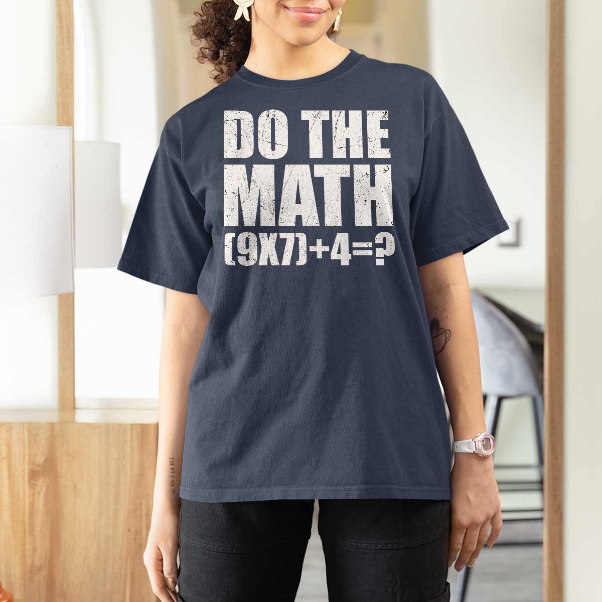 Do The Math 67 Meme T Shirt For Women Funny Six Seven Meme Brainrot Math Teacher - Wonder Print Shop