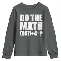 Do The Math 67 Meme Youth Sweatshirt Funny Six Seven Meme Brainrot Math Teacher - Wonder Print Shop