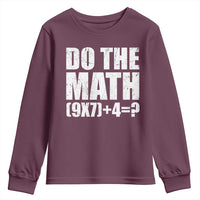 Do The Math 67 Meme Youth Sweatshirt Funny Six Seven Meme Brainrot Math Teacher - Wonder Print Shop