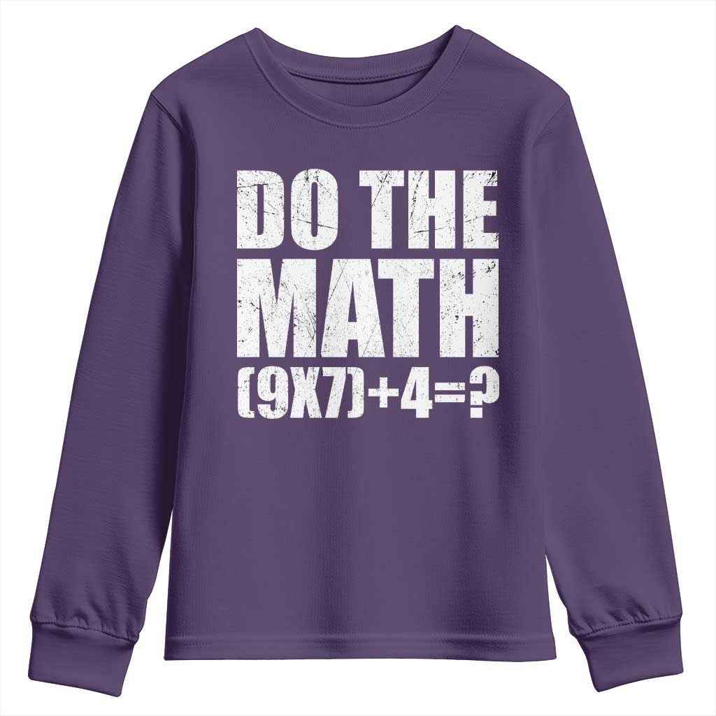 Do The Math 67 Meme Youth Sweatshirt Funny Six Seven Meme Brainrot Math Teacher - Wonder Print Shop