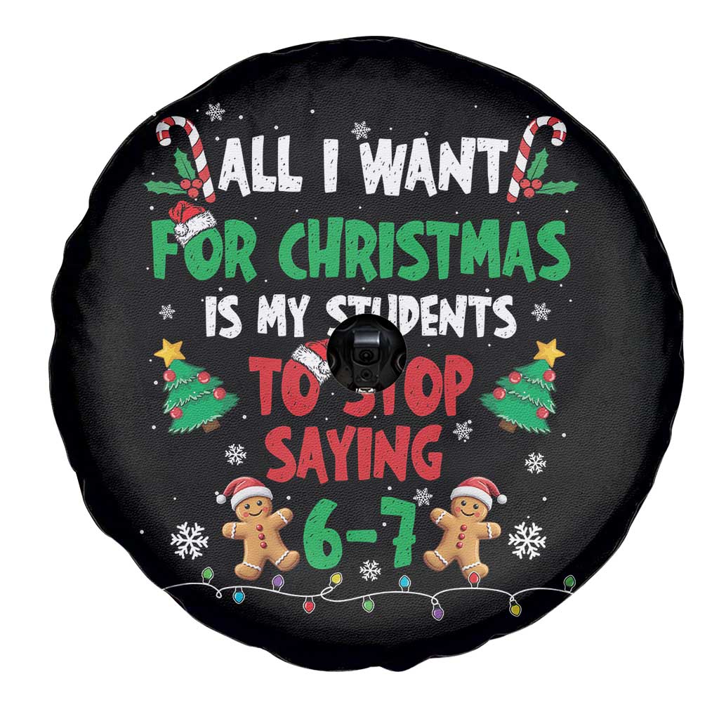 Funny Teacher Christmas 67 Spare Tire Cover My Students to Stop Saying 6-7 Six Seven - Wonder Print Shop