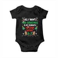 Funny Teacher Christmas 67 Baby Onesie My Students to Stop Saying 6-7 Six Seven - Wonder Print Shop