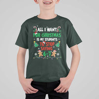 Funny Teacher Christmas 67 T Shirt For Kid My Students to Stop Saying 6-7 Six Seven - Wonder Print Shop