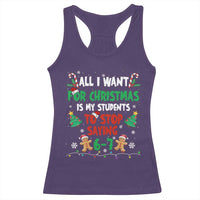 Funny Teacher Christmas 67 Racerback Tank Top My Students to Stop Saying 6-7 Six Seven - Wonder Print Shop