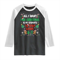 Funny Teacher Christmas 67 Raglan Shirt My Students to Stop Saying 6-7 Six Seven - Wonder Print Shop