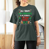 Funny Teacher Christmas 67 T Shirt For Women My Students to Stop Saying 6-7 Six Seven - Wonder Print Shop