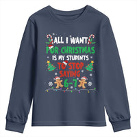 Funny Teacher Christmas 67 Youth Sweatshirt My Students to Stop Saying 6-7 Six Seven - Wonder Print Shop