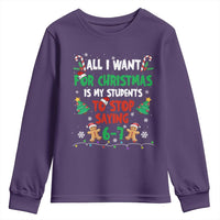 Funny Teacher Christmas 67 Youth Sweatshirt My Students to Stop Saying 6-7 Six Seven - Wonder Print Shop