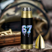 Baseball Drip Number 67 Player Bullet Tumbler Funny Six Seven Meme 67th Birthday Holographic Dripping - Wonder Print Shop