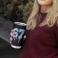 Baseball Drip Number 67 Player Tumbler Cup Funny Six Seven Meme 67th Birthday Holographic Dripping - Wonder Print Shop