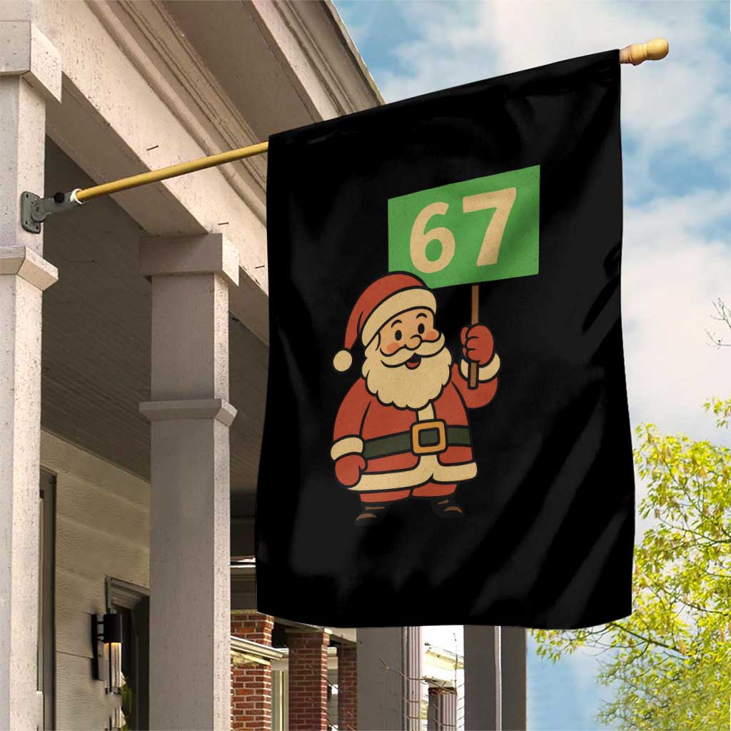 67 Christmas Garden Flag Funny Six Seven Meme Brainrot Santa Claus Boys - Wonder Print Shop