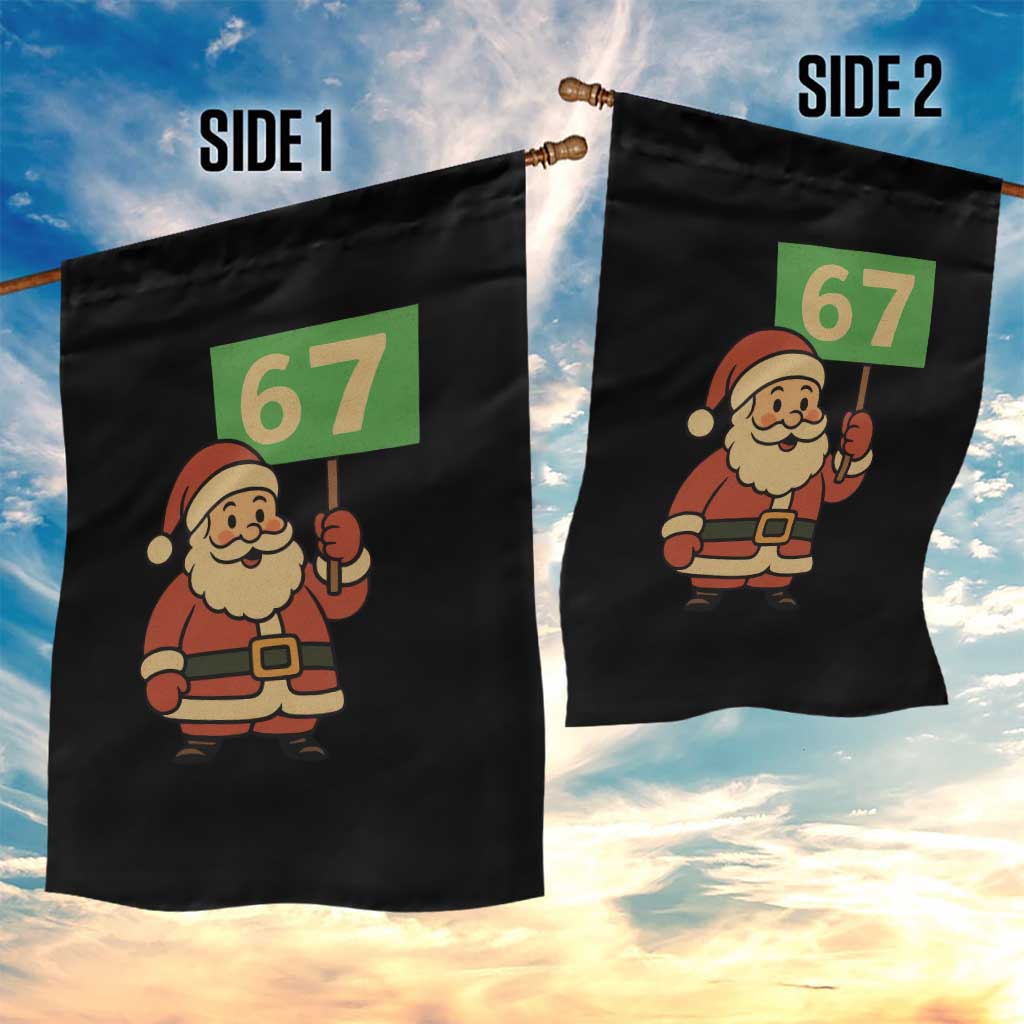 67 Christmas Garden Flag Funny Six Seven Meme Brainrot Santa Claus Boys - Wonder Print Shop