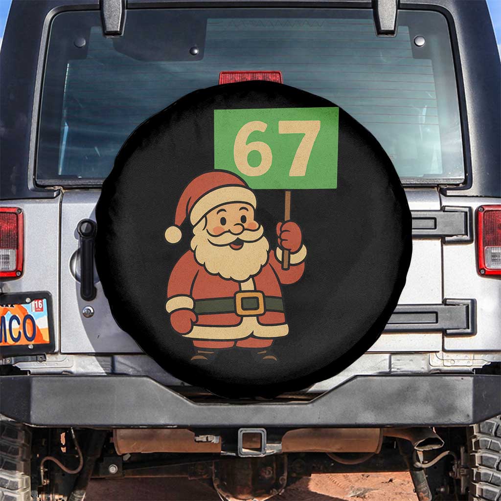 67 Christmas Spare Tire Cover Funny Six Seven Meme Brainrot Santa Claus Boys - Wonder Print Shop
