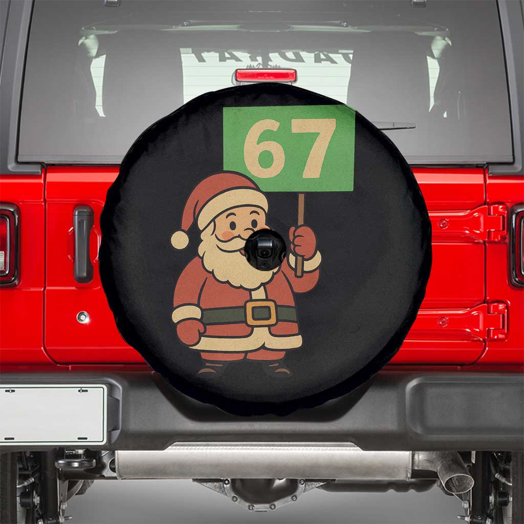 67 Christmas Spare Tire Cover Funny Six Seven Meme Brainrot Santa Claus Boys - Wonder Print Shop