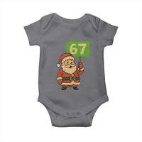 67 Christmas Baby Onesie Funny Six Seven Meme Brainrot Santa Claus Boys - Wonder Print Shop