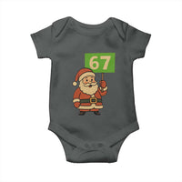 67 Christmas Baby Onesie Funny Six Seven Meme Brainrot Santa Claus Boys - Wonder Print Shop