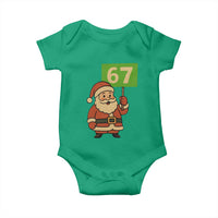 67 Christmas Baby Onesie Funny Six Seven Meme Brainrot Santa Claus Boys - Wonder Print Shop