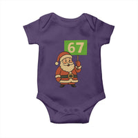 67 Christmas Baby Onesie Funny Six Seven Meme Brainrot Santa Claus Boys - Wonder Print Shop