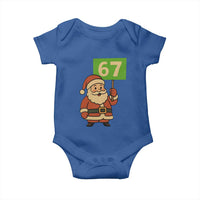 67 Christmas Baby Onesie Funny Six Seven Meme Brainrot Santa Claus Boys - Wonder Print Shop