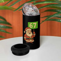 67 Christmas 4 in 1 Can Cooler Tumbler Funny Six Seven Meme Brainrot Santa Claus Boys - Wonder Print Shop