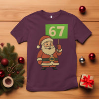 67 Christmas T Shirt Funny Six Seven Meme Brainrot Santa Claus Boys - Wonder Print Shop
