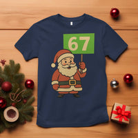 67 Christmas T Shirt Funny Six Seven Meme Brainrot Santa Claus Boys - Wonder Print Shop