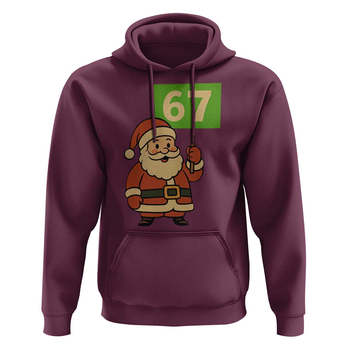 67 Christmas Hoodie Funny Six Seven Meme Brainrot Santa Claus Boys - Wonder Print Shop