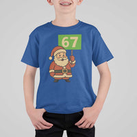 67 Christmas T Shirt For Kid Funny Six Seven Meme Brainrot Santa Claus Boys - Wonder Print Shop