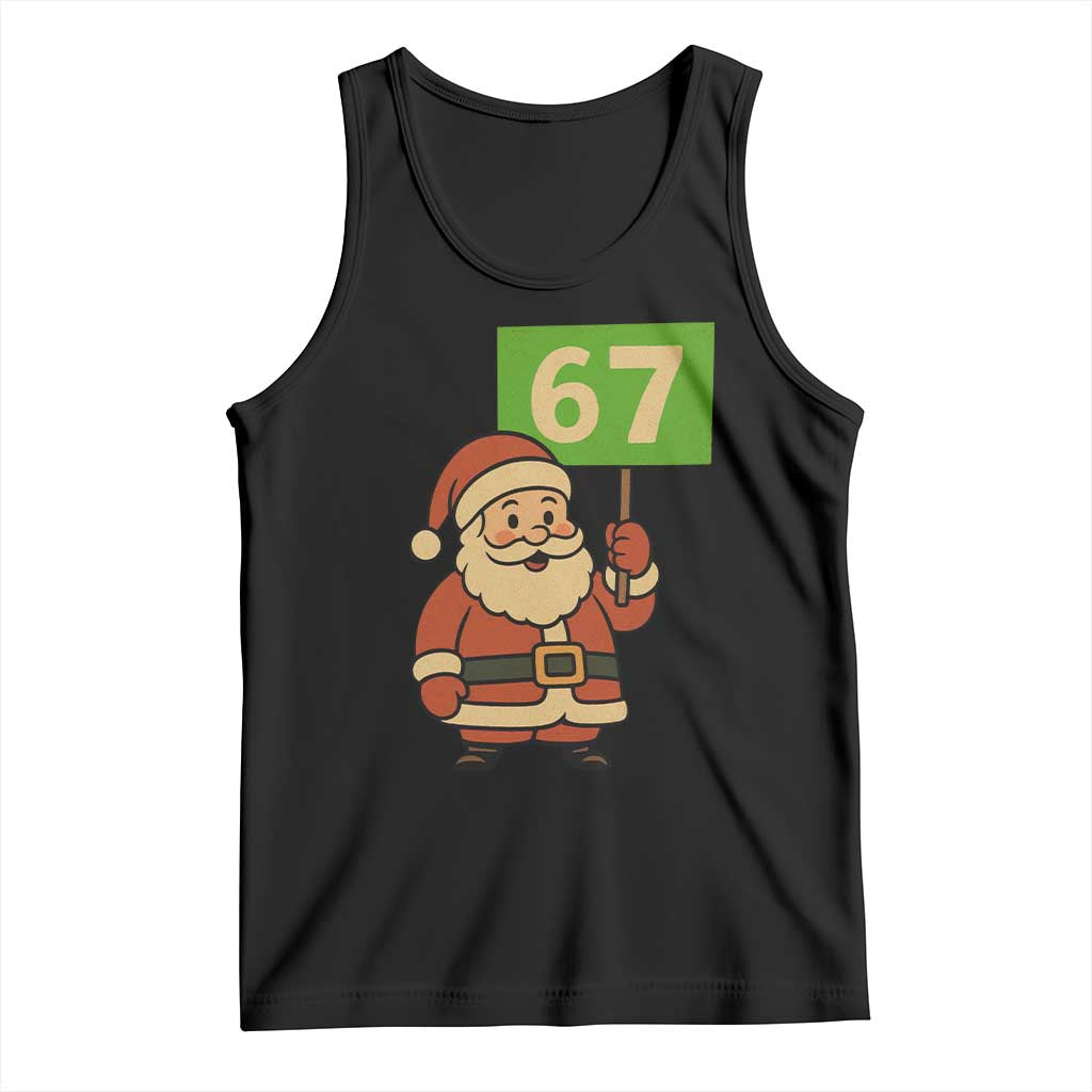 67 Christmas Tank Top Funny Six Seven Meme Brainrot Santa Claus Boys - Wonder Print Shop
