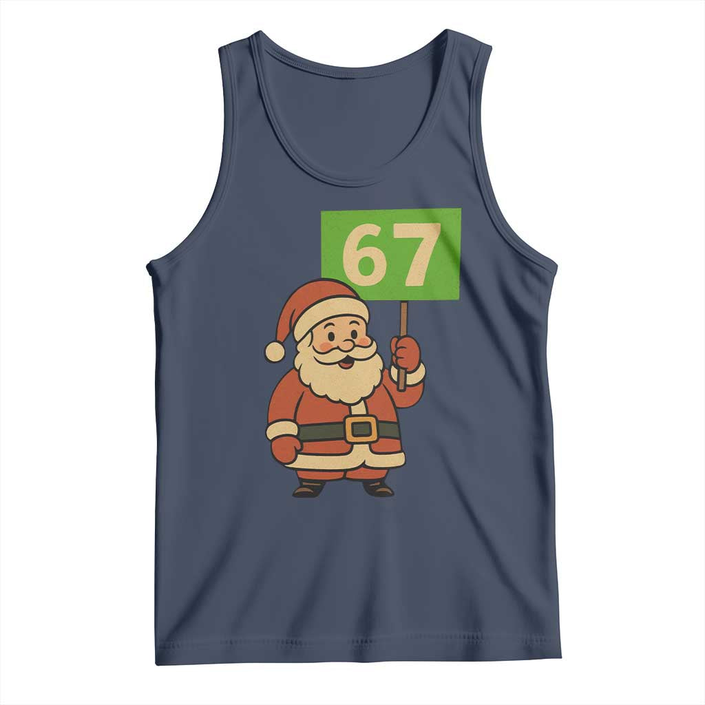67 Christmas Tank Top Funny Six Seven Meme Brainrot Santa Claus Boys - Wonder Print Shop