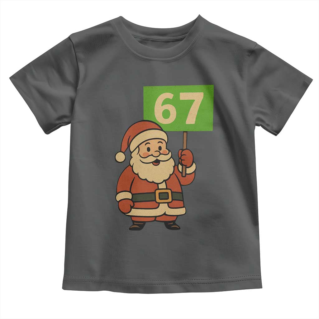 67 Christmas Toddler T Shirt Funny Six Seven Meme Brainrot Santa Claus Boys - Wonder Print Shop
