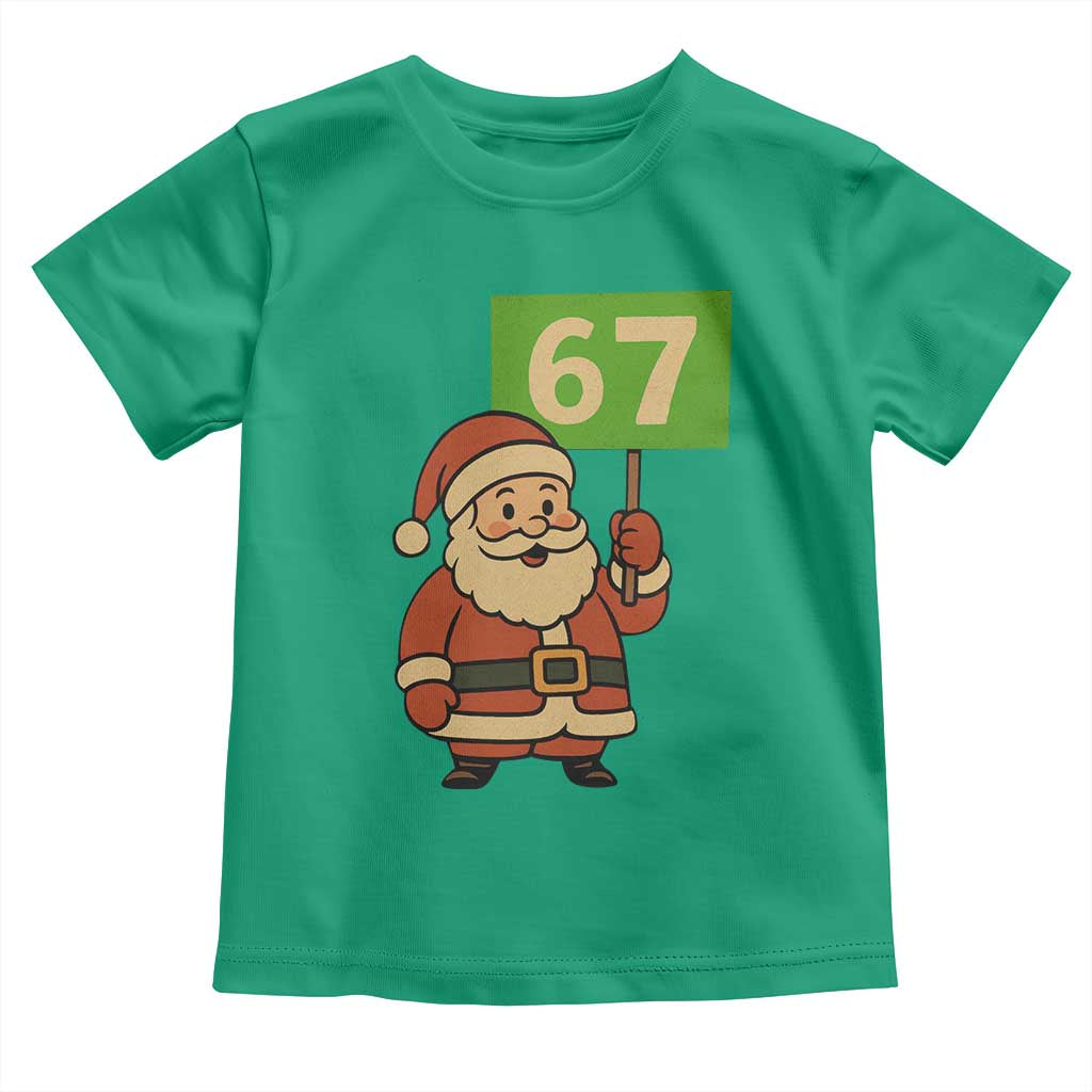 67 Christmas Toddler T Shirt Funny Six Seven Meme Brainrot Santa Claus Boys - Wonder Print Shop