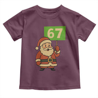 67 Christmas Toddler T Shirt Funny Six Seven Meme Brainrot Santa Claus Boys - Wonder Print Shop
