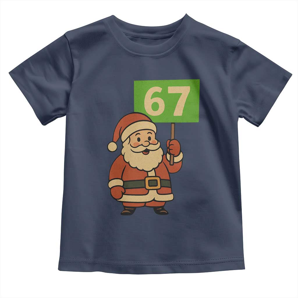 67 Christmas Toddler T Shirt Funny Six Seven Meme Brainrot Santa Claus Boys - Wonder Print Shop