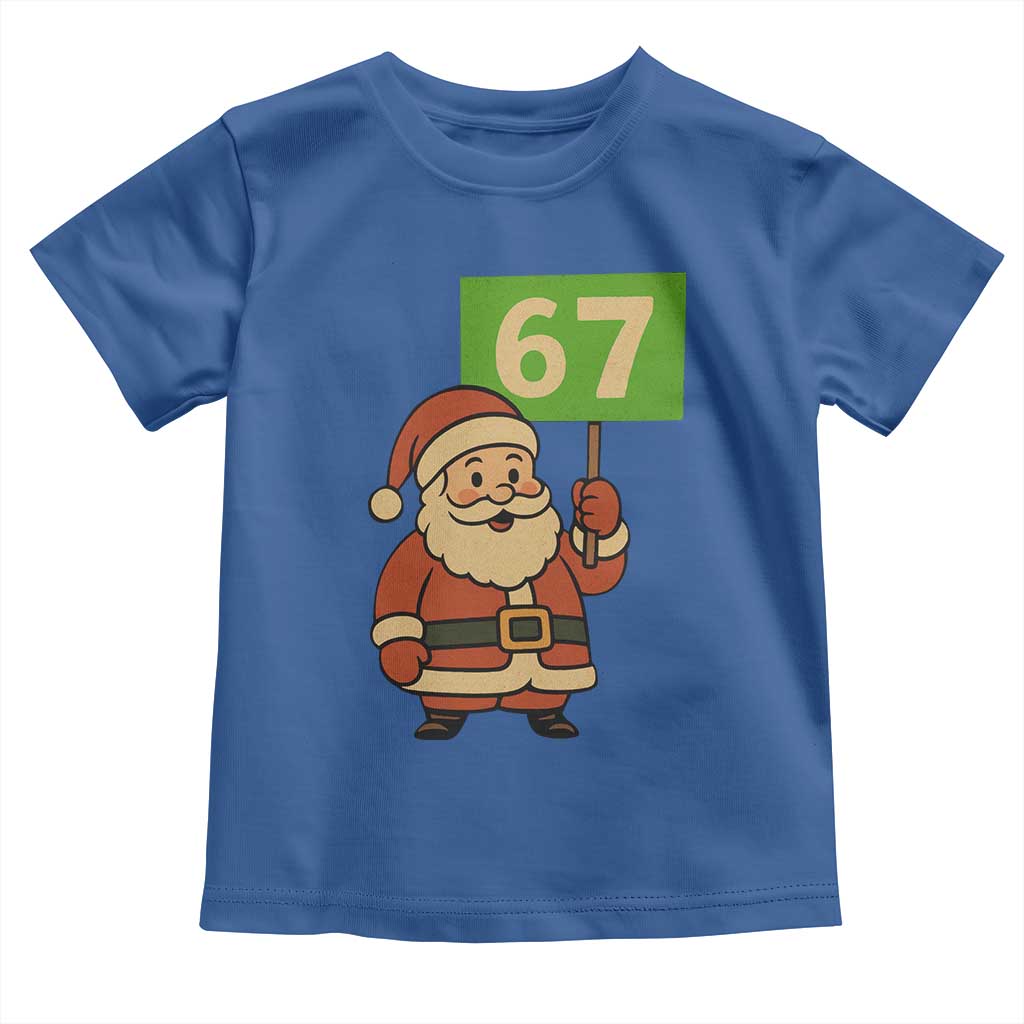 67 Christmas Toddler T Shirt Funny Six Seven Meme Brainrot Santa Claus Boys - Wonder Print Shop