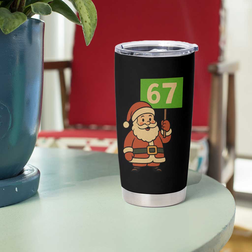 67 Christmas Tumbler Cup Funny Six Seven Meme Brainrot Santa Claus Boys - Wonder Print Shop