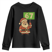 67 Christmas Youth Sweatshirt Funny Six Seven Meme Brainrot Santa Claus Boys - Wonder Print Shop