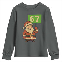 67 Christmas Youth Sweatshirt Funny Six Seven Meme Brainrot Santa Claus Boys - Wonder Print Shop