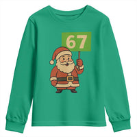 67 Christmas Youth Sweatshirt Funny Six Seven Meme Brainrot Santa Claus Boys - Wonder Print Shop
