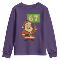 67 Christmas Youth Sweatshirt Funny Six Seven Meme Brainrot Santa Claus Boys - Wonder Print Shop