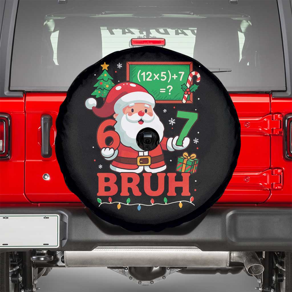 67 Teacher Christmas Spare Tire Cover Santa Six Seven Meme Math Equation Bruh - Wonder Print Shop