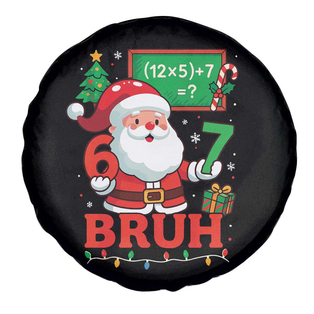 67 Teacher Christmas Spare Tire Cover Santa Six Seven Meme Math Equation Bruh - Wonder Print Shop