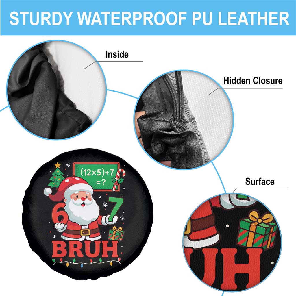 67 Teacher Christmas Spare Tire Cover Santa Six Seven Meme Math Equation Bruh - Wonder Print Shop