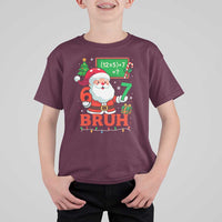 67 Teacher Christmas T Shirt For Kid Santa Six Seven Meme Math Equation Bruh - Wonder Print Shop