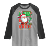 67 Teacher Christmas Raglan Shirt Santa Six Seven Meme Math Equation Bruh - Wonder Print Shop