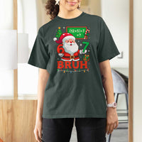 67 Teacher Christmas T Shirt For Women Santa Six Seven Meme Math Equation Bruh - Wonder Print Shop