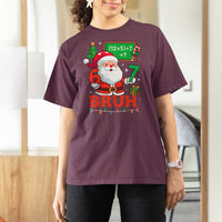 67 Teacher Christmas T Shirt For Women Santa Six Seven Meme Math Equation Bruh - Wonder Print Shop